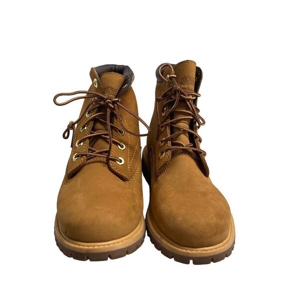 TIMBERLAND‎ Women’s Leather Waterproof Hiking Work Boot Size 7.5 Tan - Picture 3 of 12